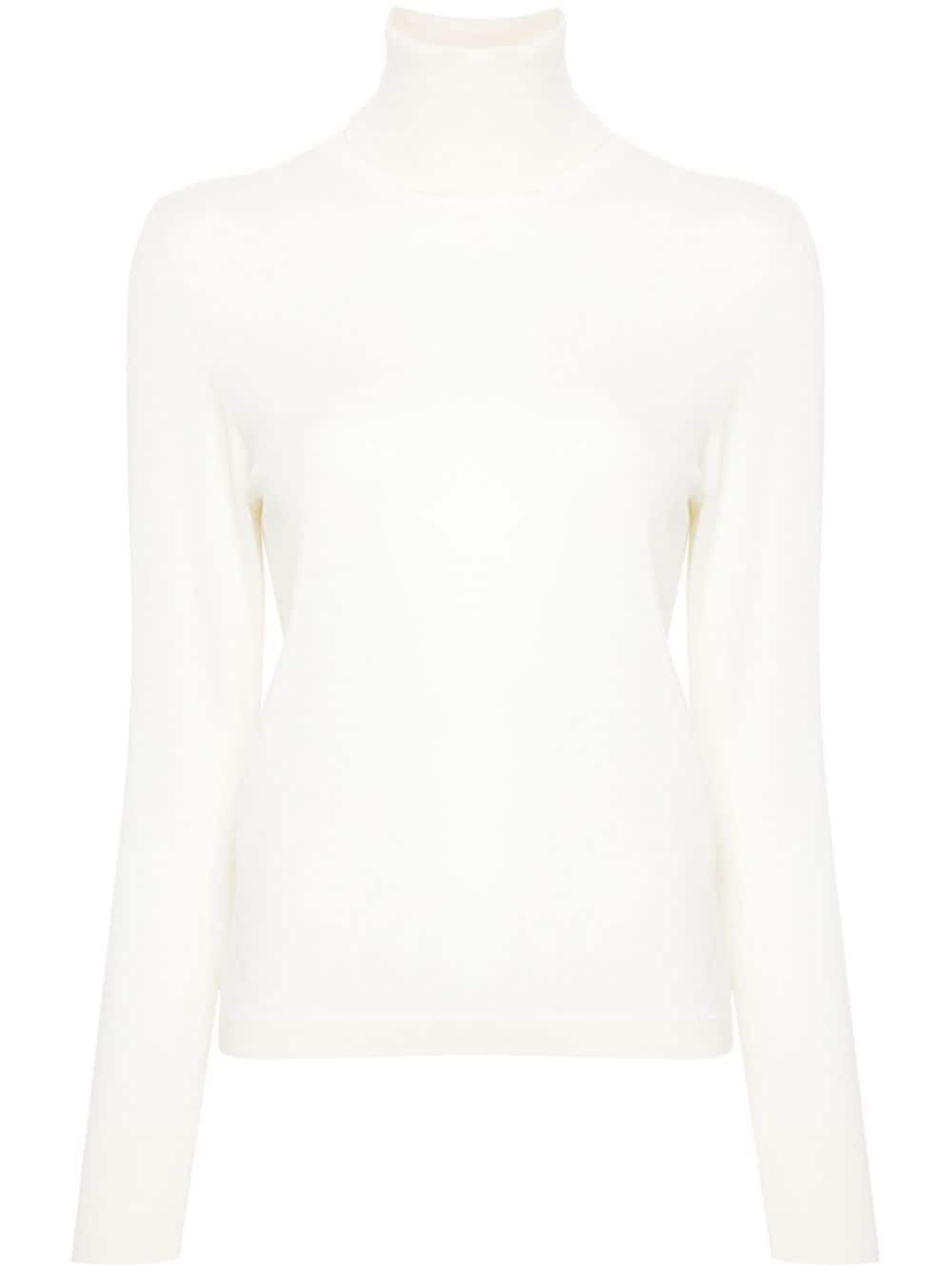 Allude fine-knit sweater - White von Allude