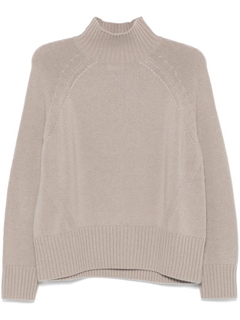 Allude high-neck sweater - Brown von Allude