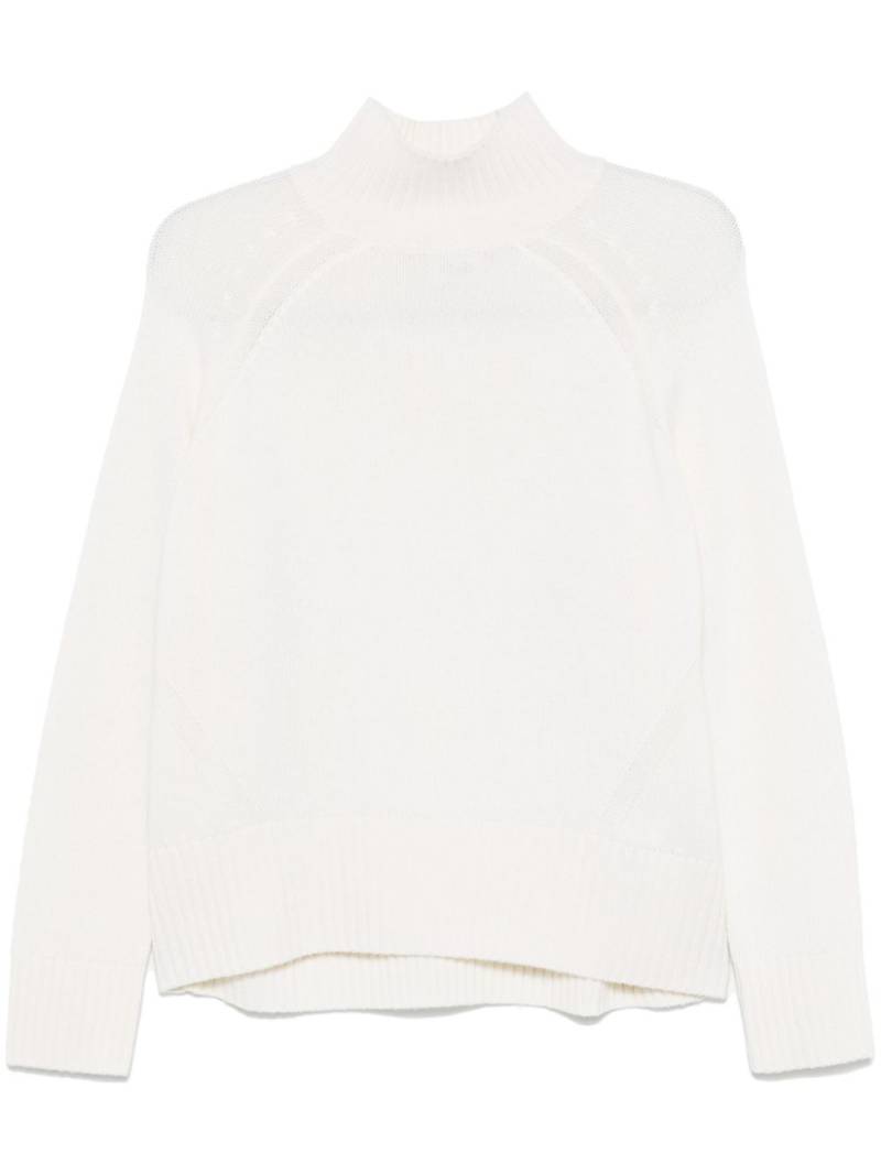 Allude high-neck sweater - White von Allude