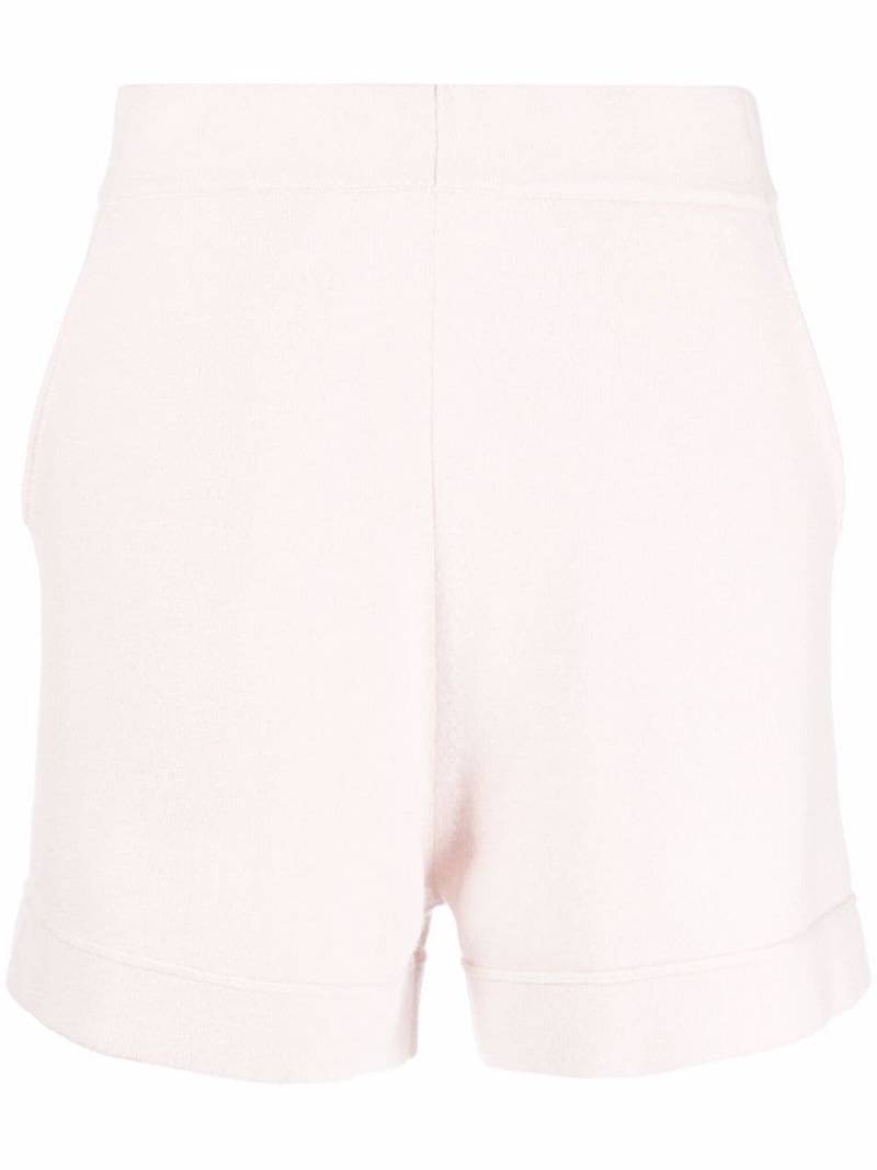 Allude high-waisted knitted shorts - Neutrals von Allude