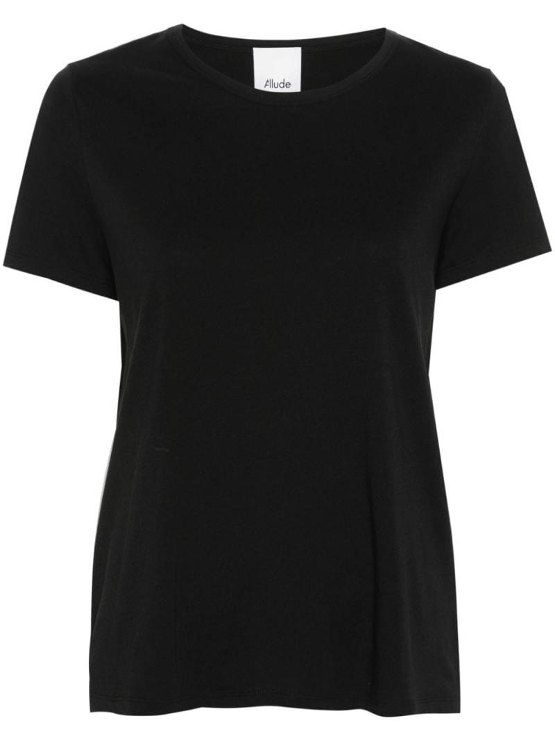 Allude jersey cotton T-shirt - Black von Allude