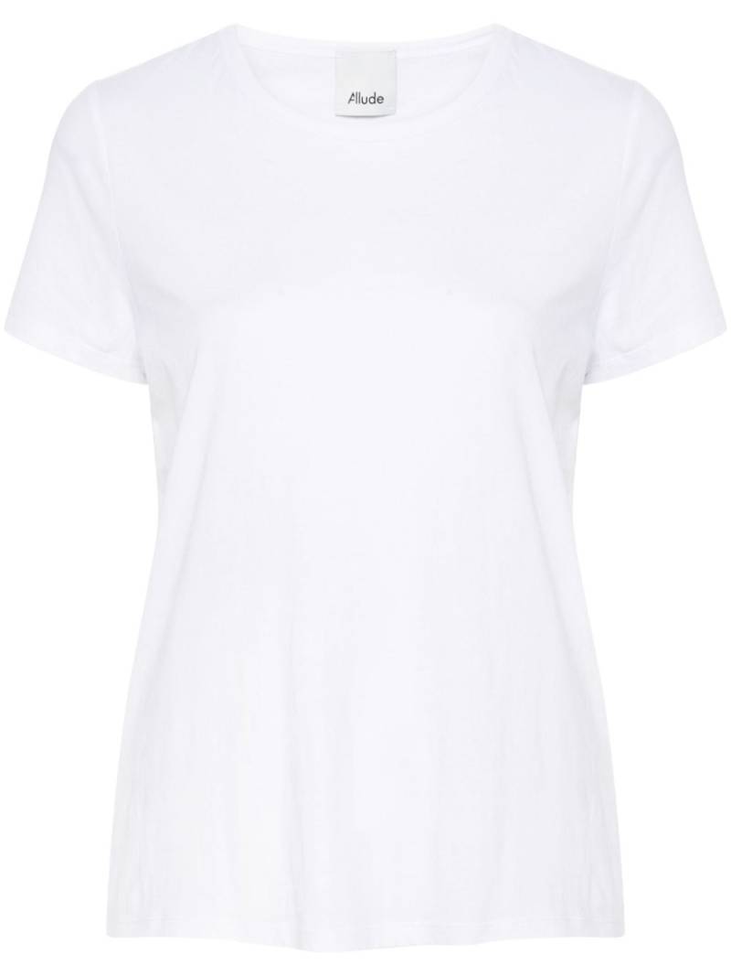 Allude jersey cotton T-shirt - White von Allude