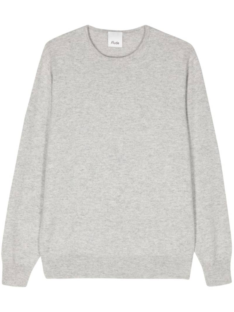 Allude long-sleeved cashmere jumper - Grey von Allude