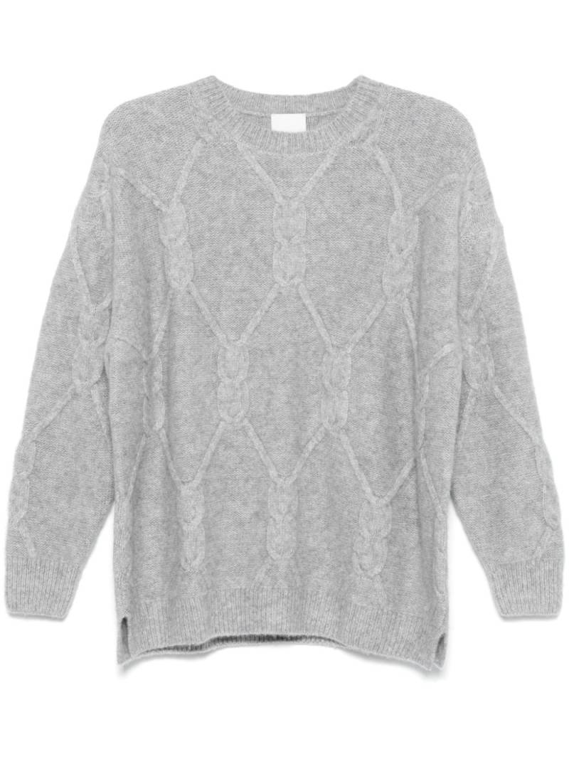 Allude mélange-effect sweater - Grey von Allude