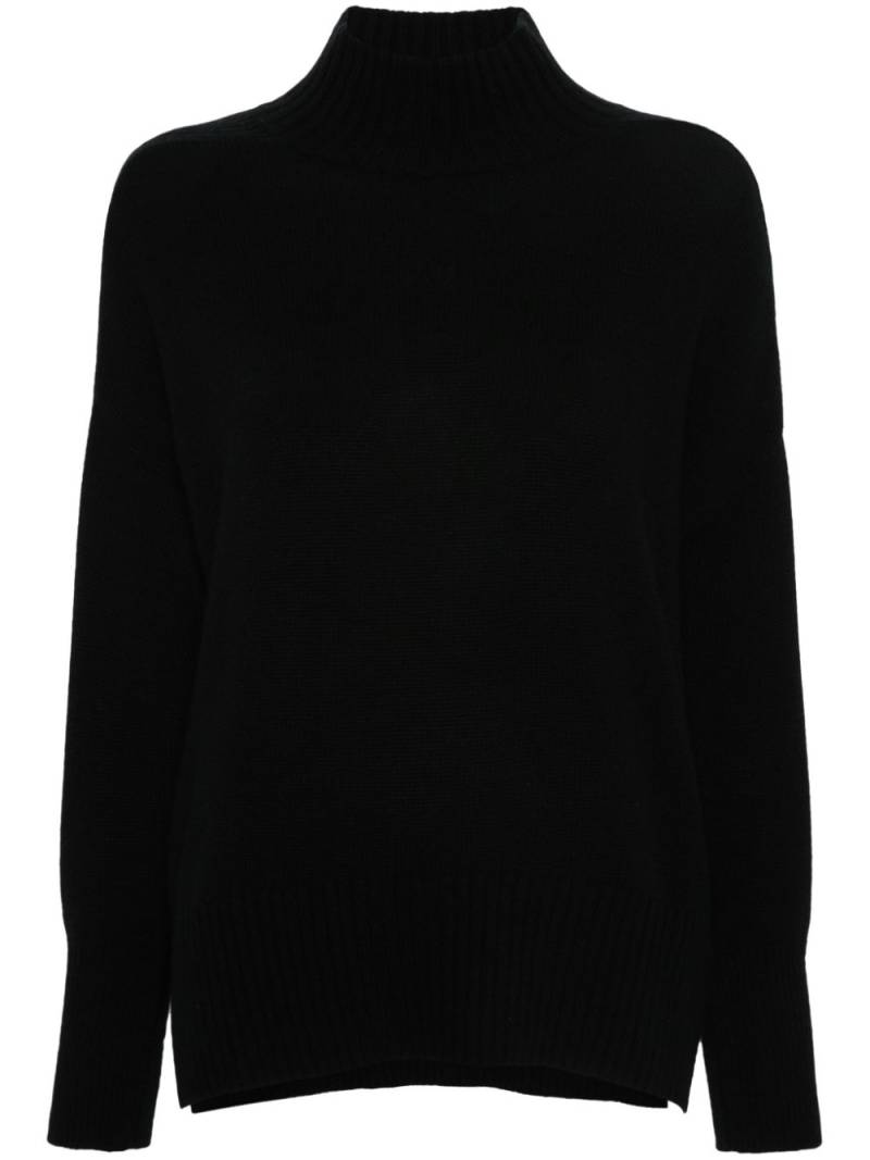 Allude mock-neck cashmere sweater - Black von Allude