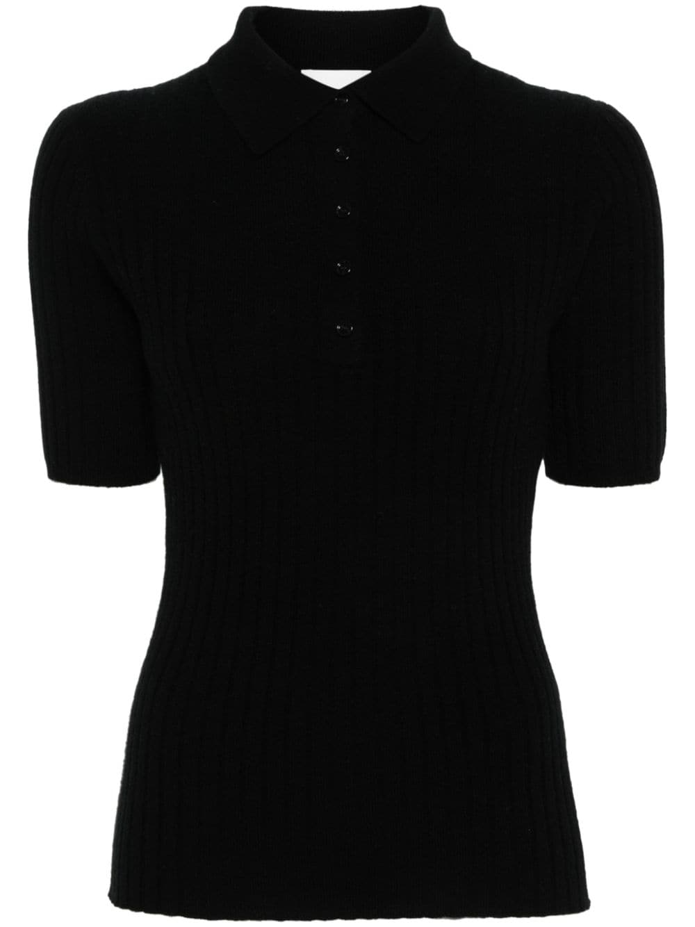 Allude ribbed-knit cashmere T-shirt - Black von Allude