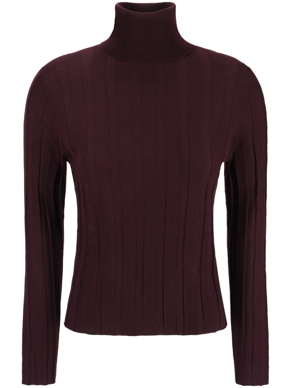 Allude ribbed-knit jumper - Red von Allude