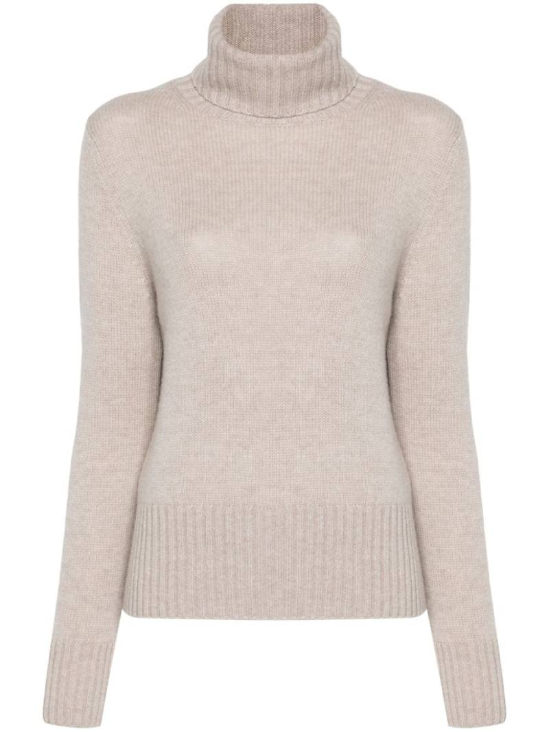 Allude ribbed-knit sweater - Brown von Allude