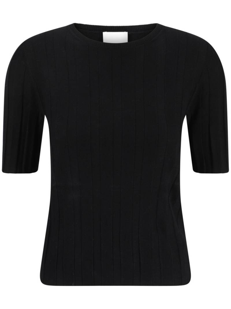 Allude ribbed-knit top - Black von Allude