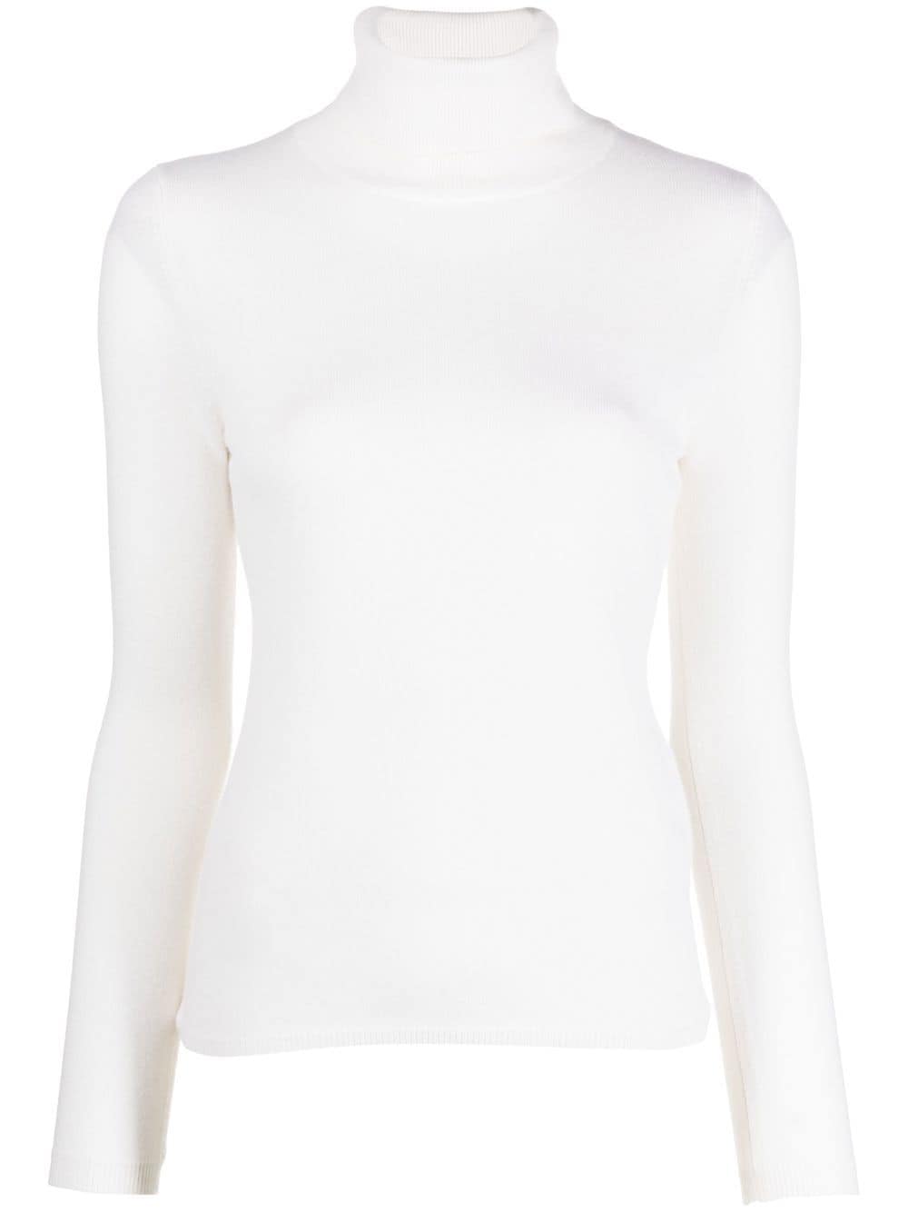 Allude roll-neck cashmere jumper - White von Allude