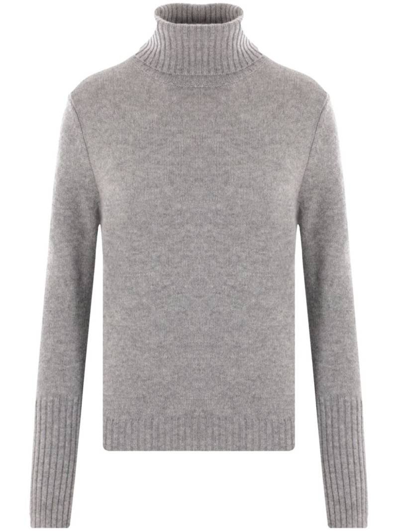 Allude roll-neck cashmere sweater - Grey von Allude