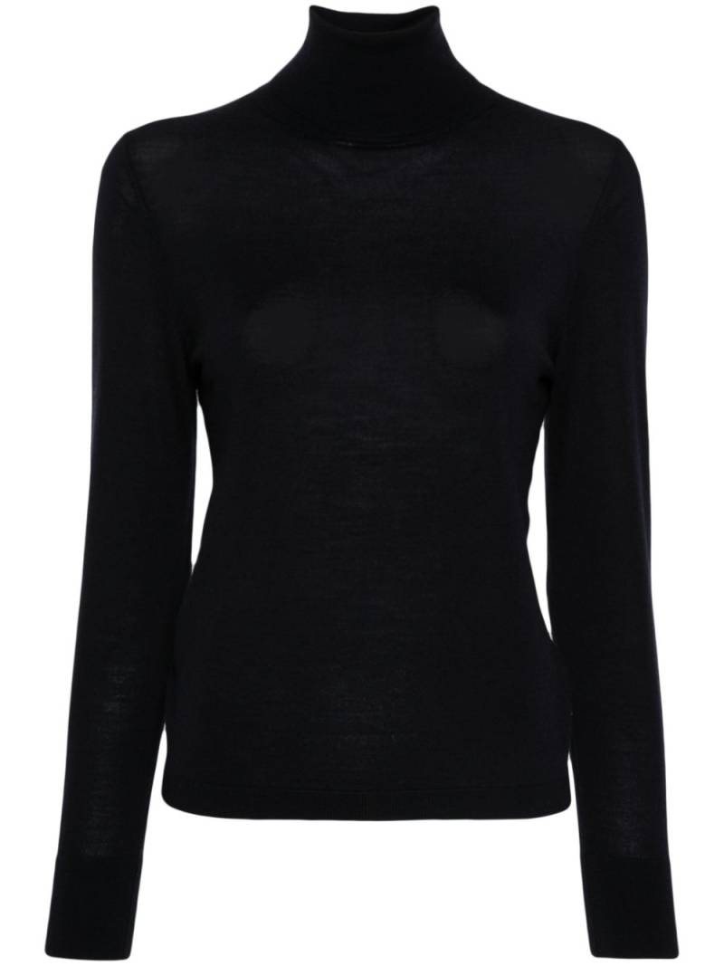 Allude roll-neck virgin wool sweater - Black von Allude