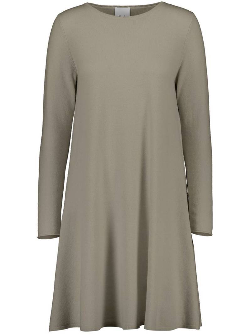 Allude round-neck mini dress - Neutrals von Allude