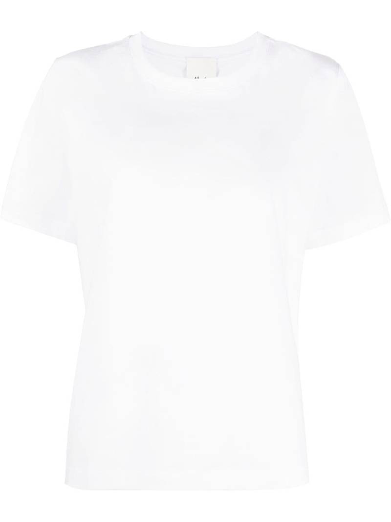 Allude round-neck short-sleeve T-shirt - White von Allude