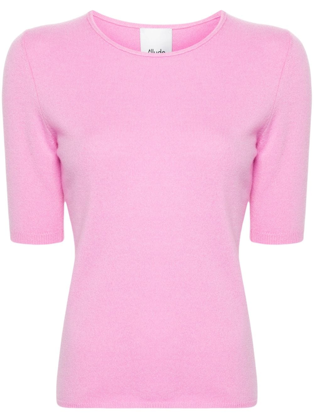 Allude short-sleeve knitted top - Pink von Allude