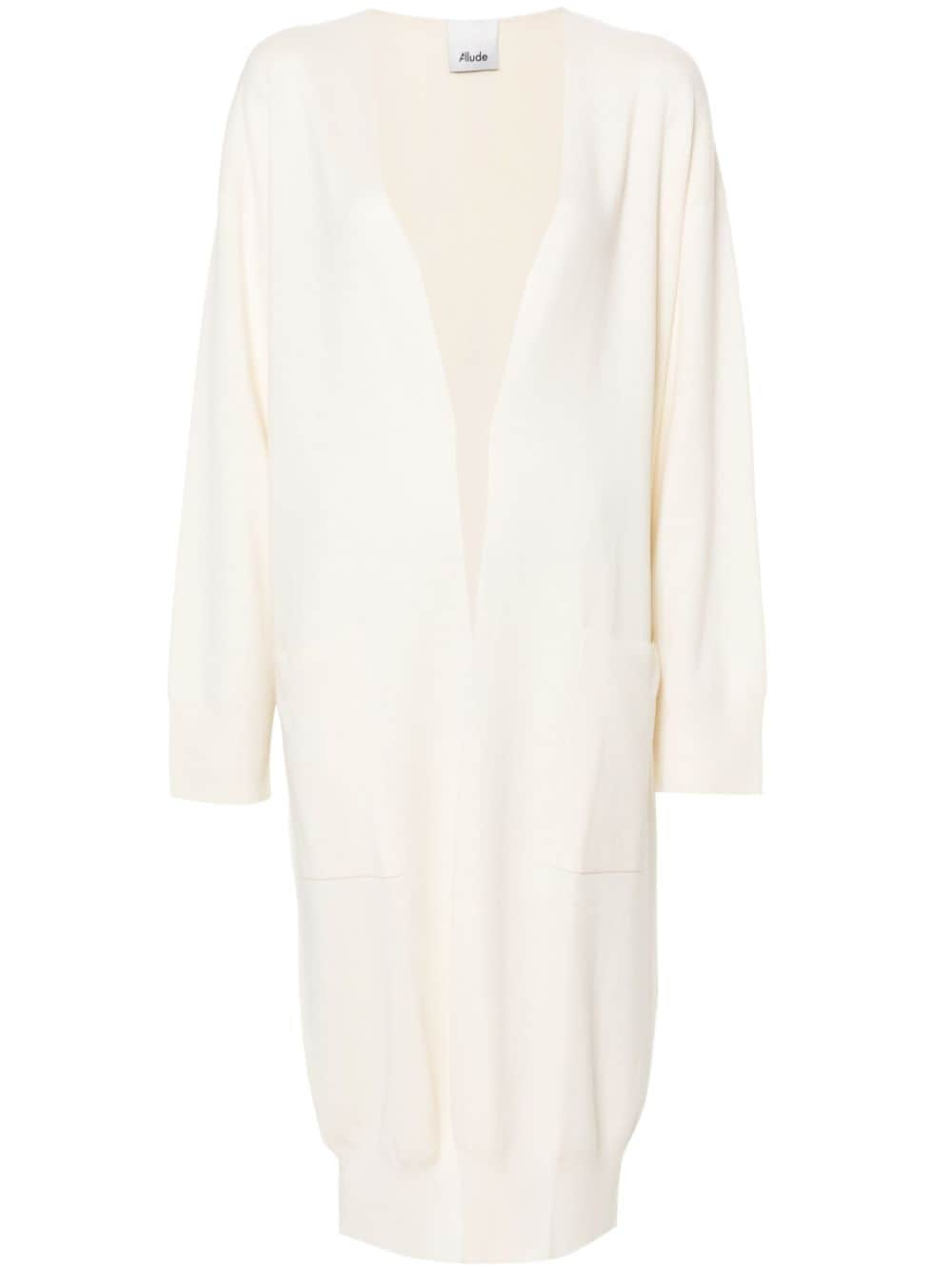 Allude virgin wool cardi-coat - White von Allude