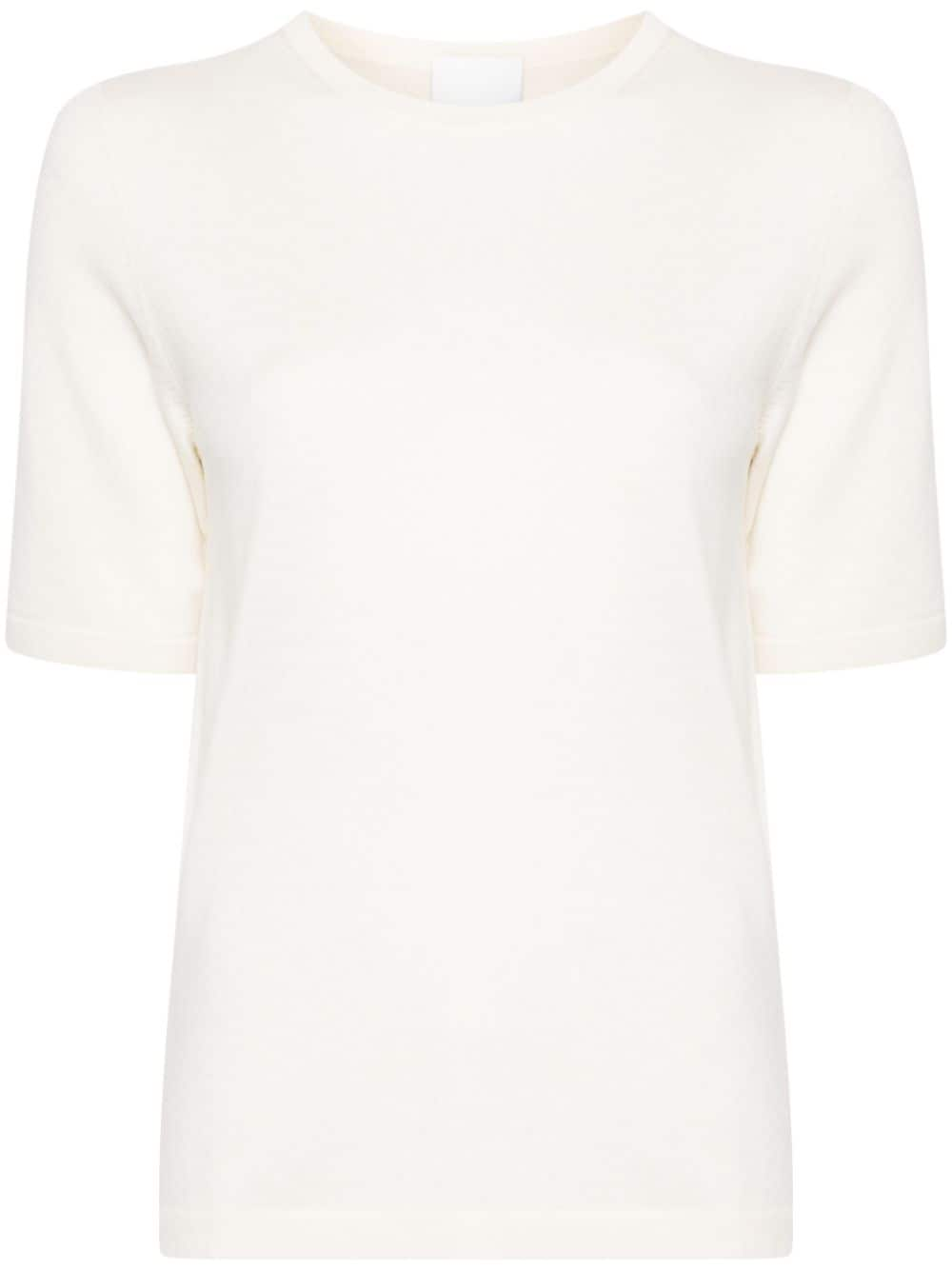 Allude virgin wool knitted top - White von Allude