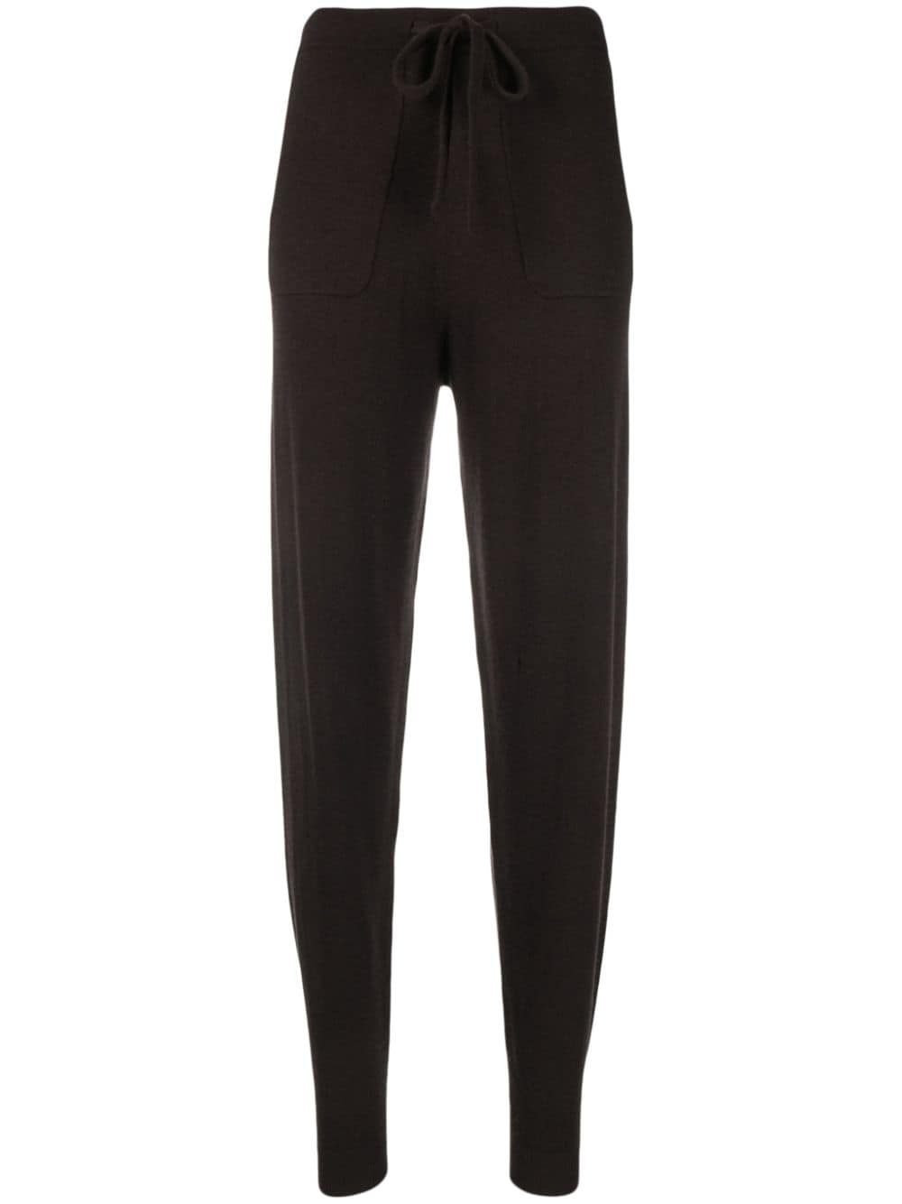 Allude wool-blend knitted track pants - Brown von Allude