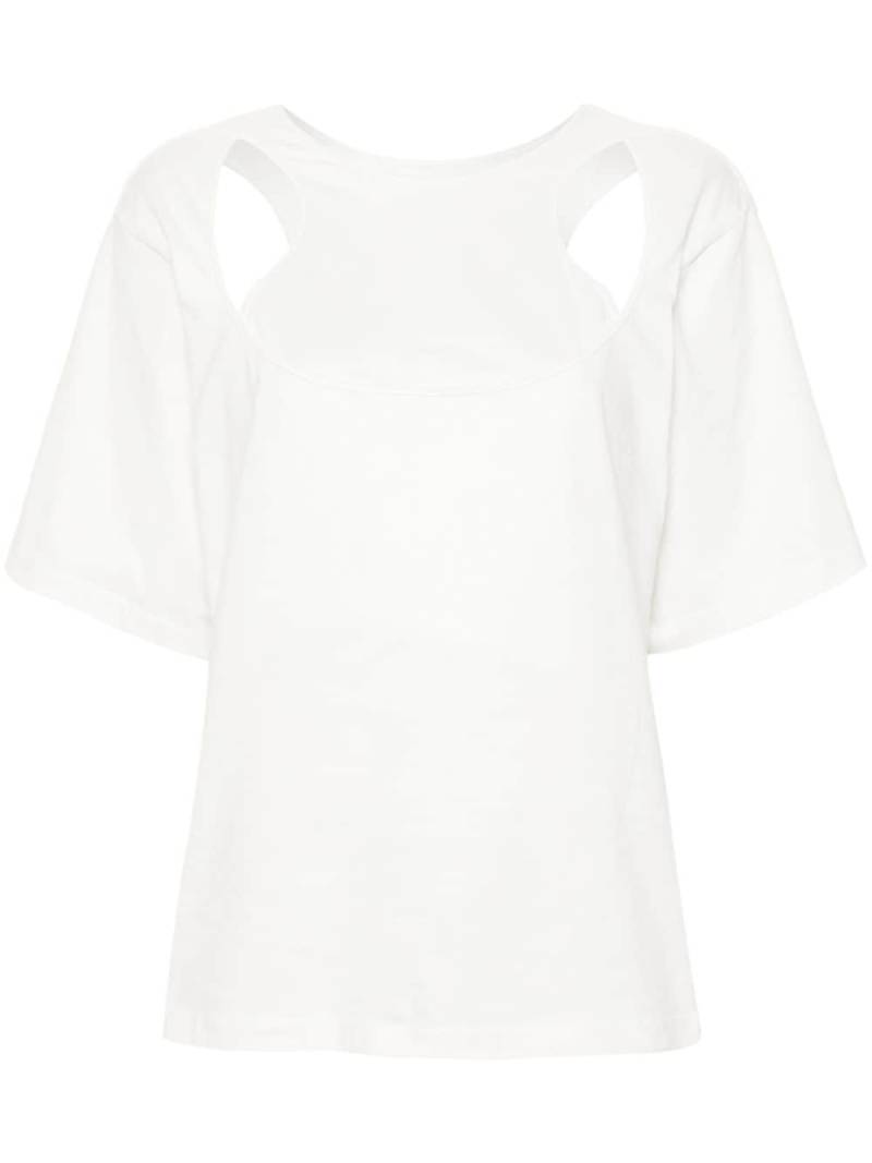 Almaz Hollow Out T-shirt - White von Almaz