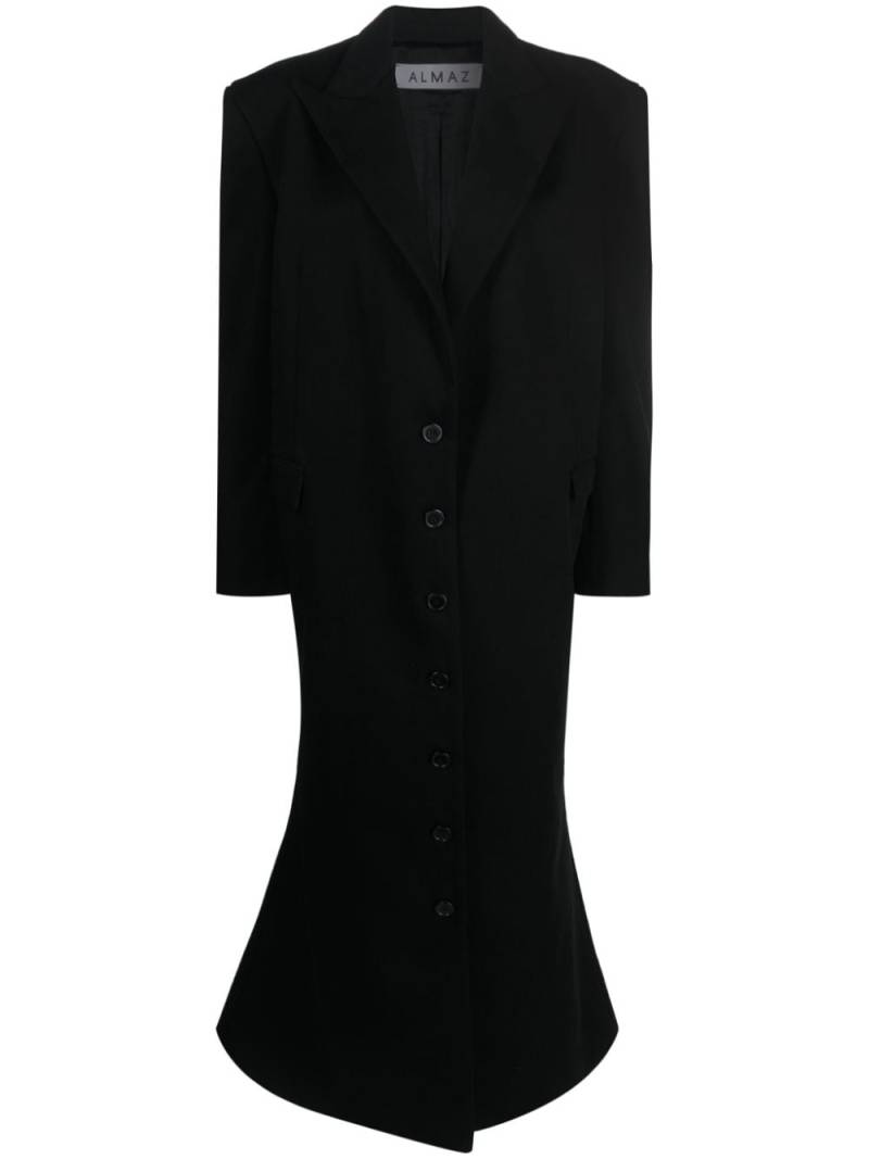 Almaz Hourglass single-breasted coat - Black von Almaz