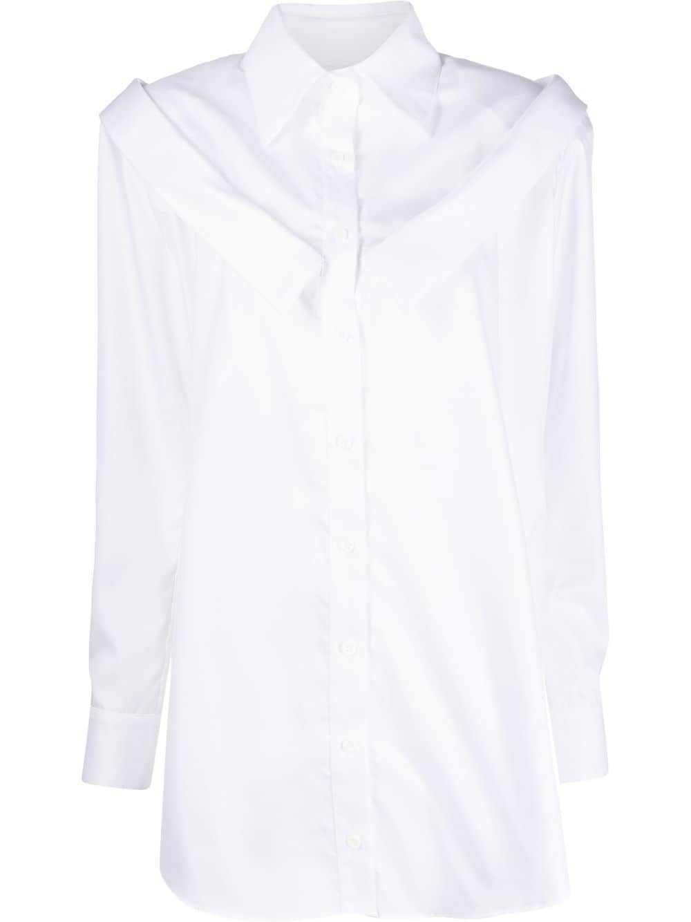Almaz double-collar long-sleeve shirt - White von Almaz