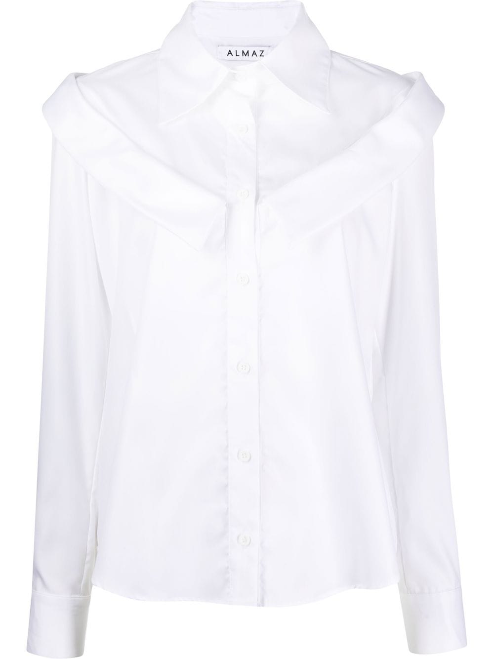 Almaz double-collar long-sleeve shirt - White von Almaz