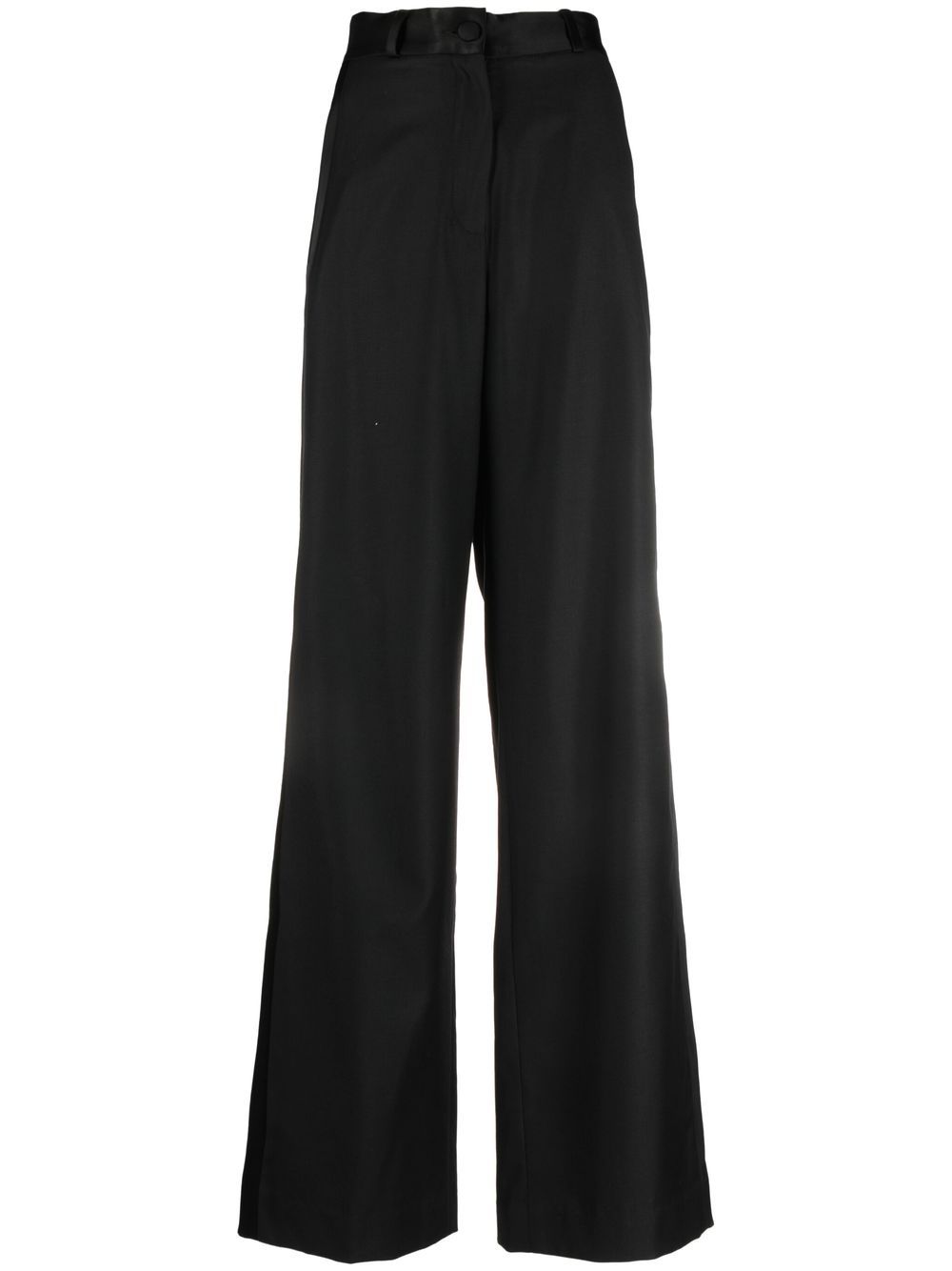 Almaz wool wide-leg trousers - Black von Almaz