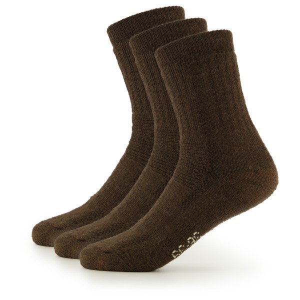 Alpacasocks&Co - Alpacasocks 3-Pack - Expeditionssocken Gr 36-39 braun von Alpacasocks&Co