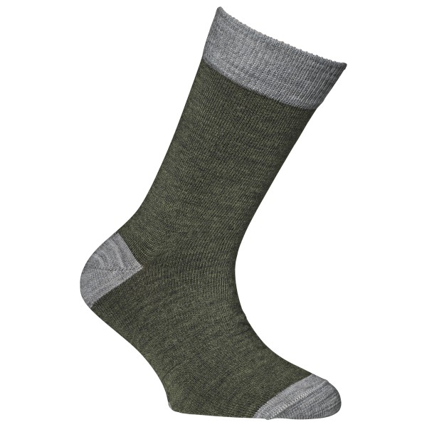 Alpacasocks&Co - Kid's Merino - Merinosocken Gr 31-34 oliv/grau