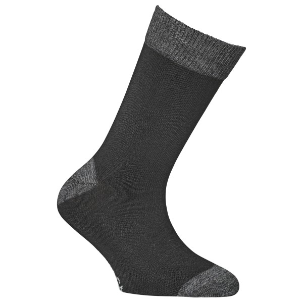 Alpacasocks&Co - Kid's Merino - Merinosocken Gr 31-34 grau/schwarz von Alpacasocks&Co