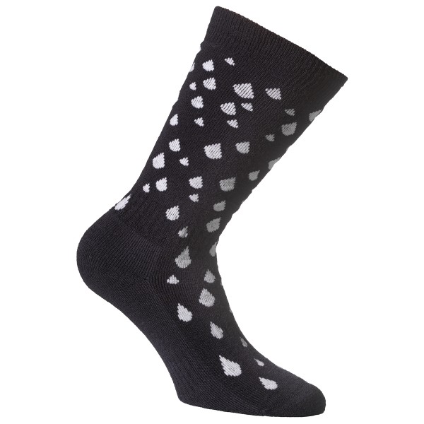 Alpacasocks&Co - Kid's Rubber Boots Socks - Merinosocken Gr 23-26 schwarz/grau von Alpacasocks&Co