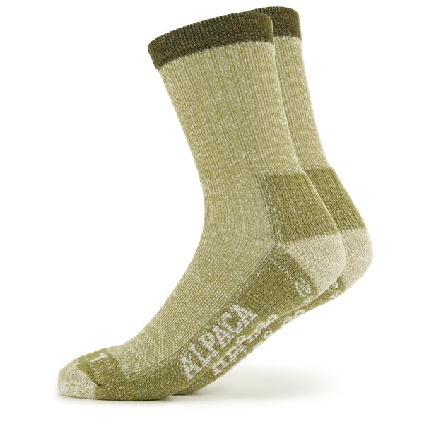 Alpacasocks&Co - Merino Hiking 2-Pack - Wandersocken Gr 36-39 oliv von Alpacasocks&Co