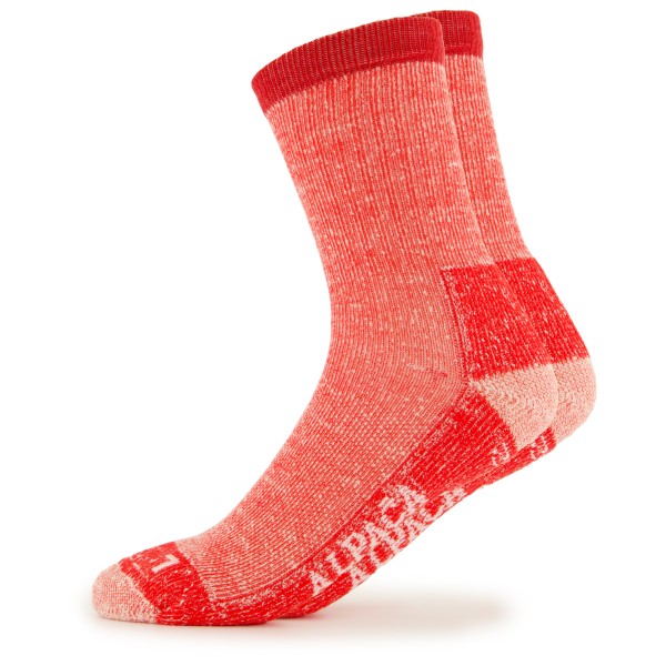 Alpacasocks&Co - Merino Hiking 2-Pack - Wandersocken Gr 36-39 rot von Alpacasocks&Co