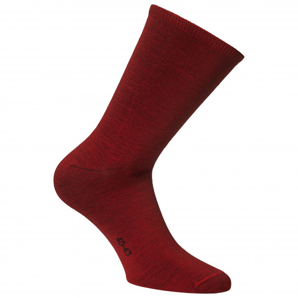 Alpacasocks&Co - Merino Lifestyle 2-Pack - Merinosocken Gr 42-45 rot von Alpacasocks&Co