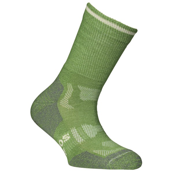 Alpacasocks&Co - Merino Outdoor Kids - Wandersocken Gr 23-26;27-30 grau;grün von Alpacasocks&Co