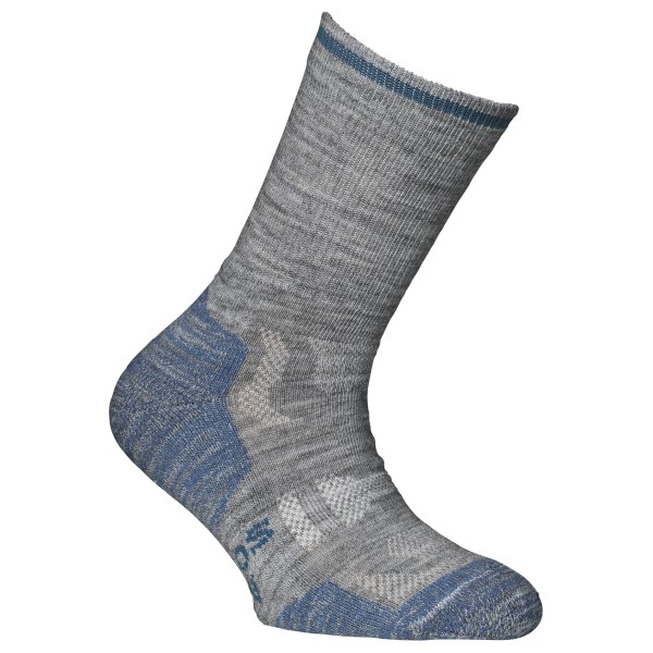 Alpacasocks&Co - Merino Outdoor Kids - Wandersocken Gr 23-26 grau von Alpacasocks&Co