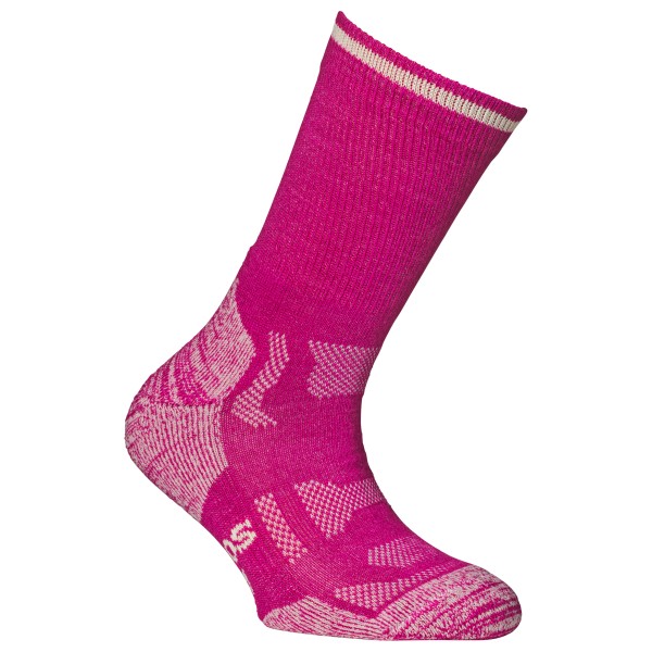 Alpacasocks&Co - Merino Outdoor Kids - Wandersocken Gr 23-26 rosa von Alpacasocks&Co