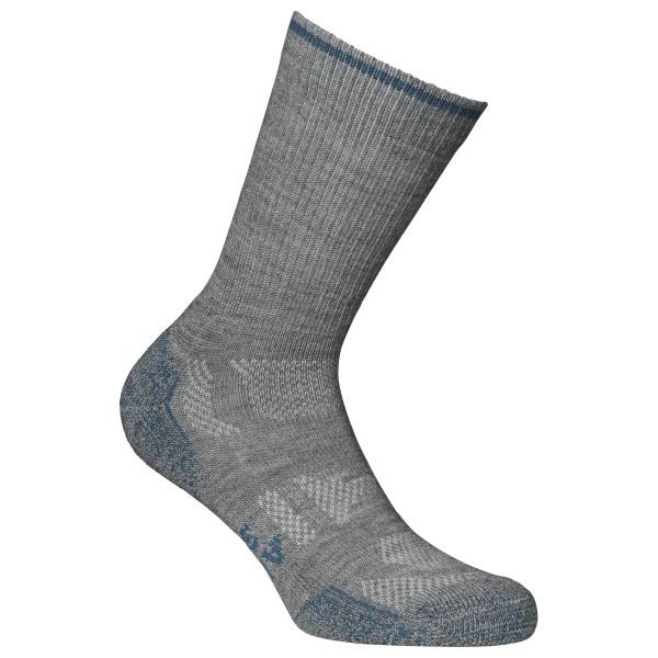 Alpacasocks&Co - Outdoor Merino Crew - Merinosocken Gr 36-39 grau von Alpacasocks&Co