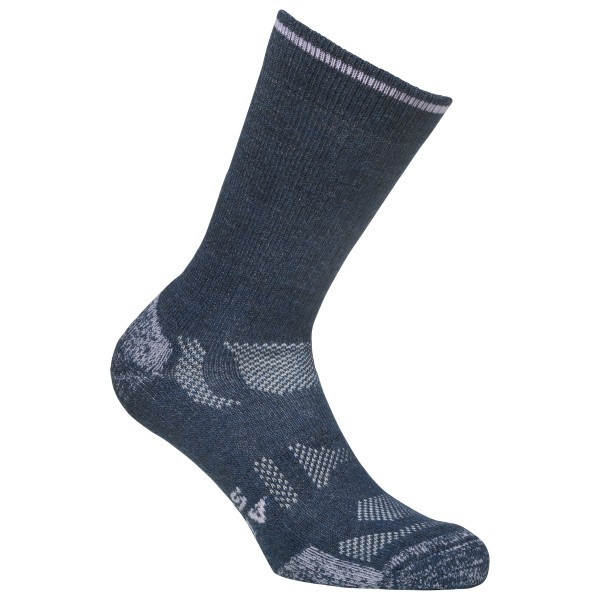 Alpacasocks&Co - Outdoor Merino Crew - Merinosocken Gr 45-48 blau von Alpacasocks&Co