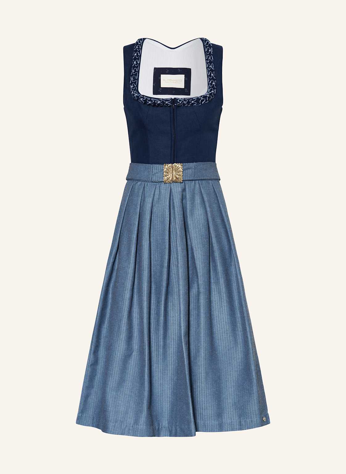 Alpenherz Leinendirndl Amando blau von AlpenHERZ