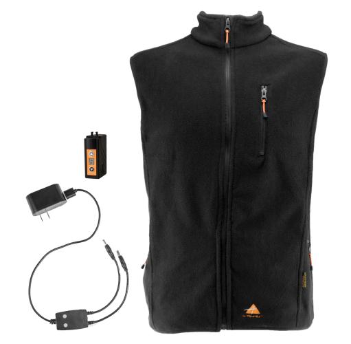 Alpenheat FireVest beheizte Fleece-Weste - schwarz (Grösse: 2XL) von Alpenheat