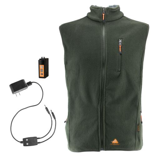 Alpenheat FireVest beheizte Fleece-Weste - olivgrün (Grösse: 2XL) von Alpenheat