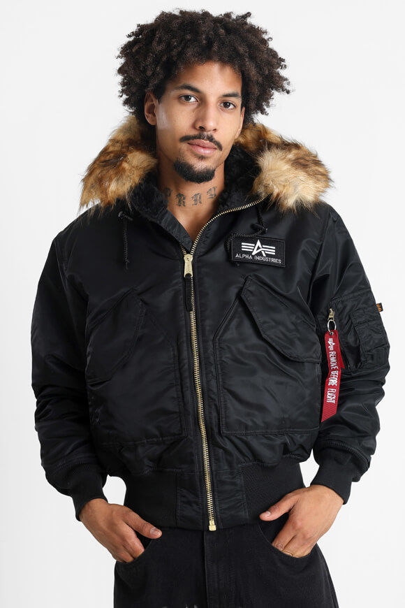 Alpha Industries 45P Bomberjacke | Black | Herren  | L von Alpha Industries