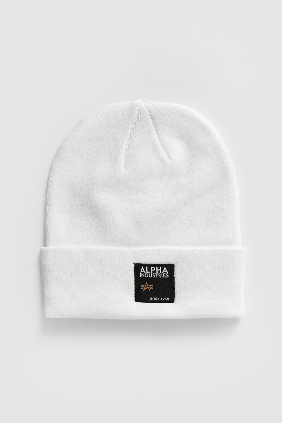 Alpha Industries Beanie | Weiss | Herren  | Einheitsgroesse von Alpha Industries