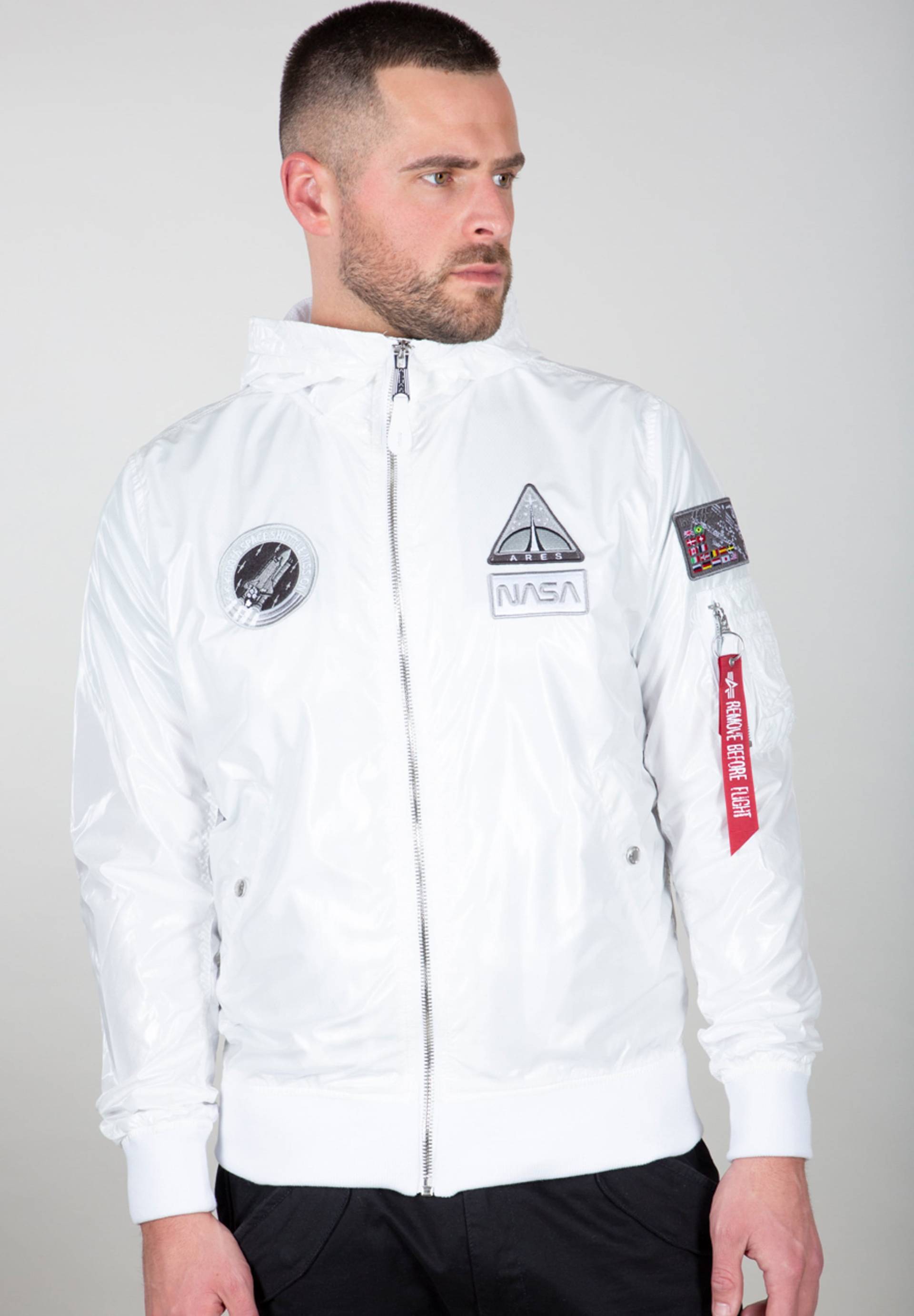 Alpha Industries Bomberjacke »Alpha Industries Men - Bomber Jackets MA-1 LW Hooded NASA« von Alpha Industries