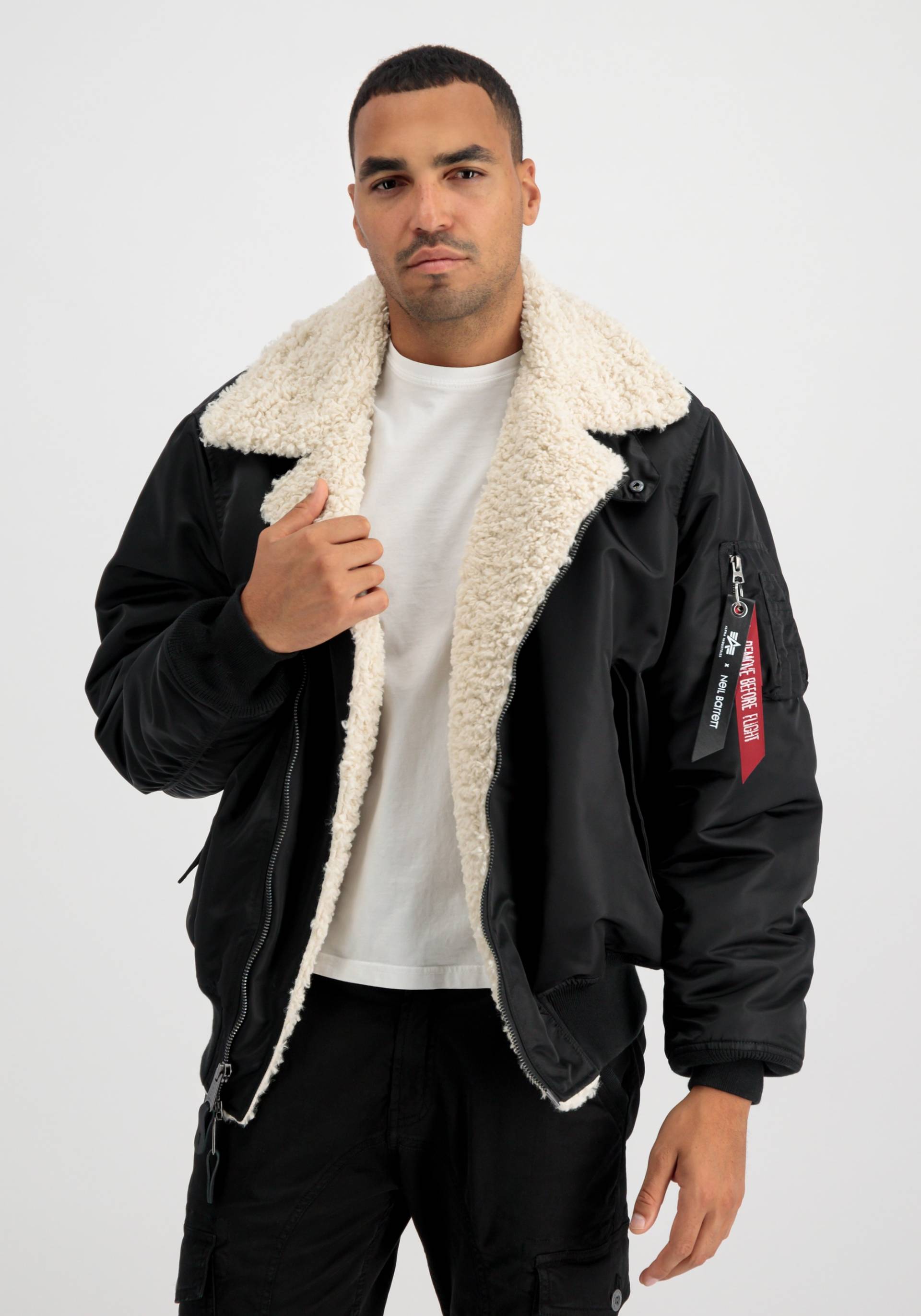 Alpha Industries Bomberjacke »Alpha Industries Men - Bomber Jackets NB MA-1 B-3 Biker Jacket« von Alpha Industries