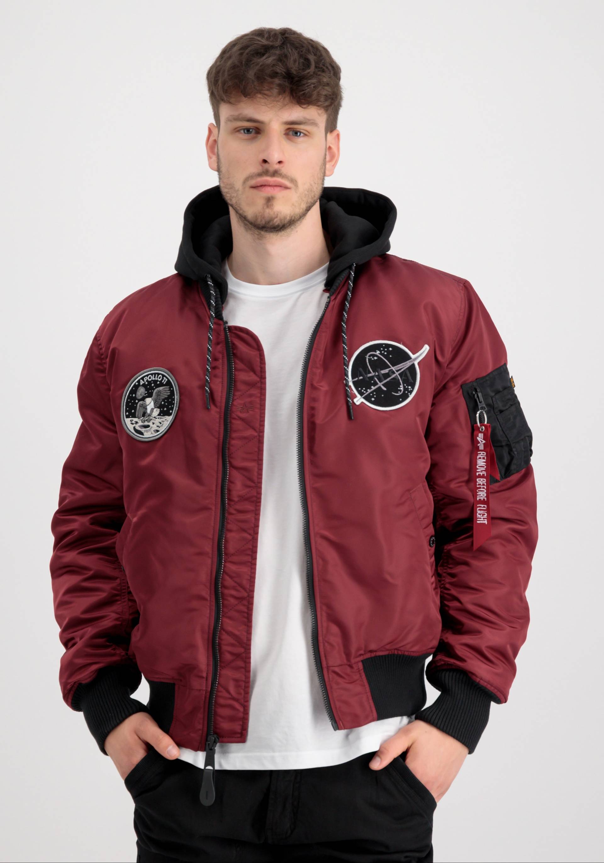 Alpha Industries Bomberjacke »Alpha Industries Men - Bomber Jackets MA-1 VF Hood Dark Side« von Alpha Industries