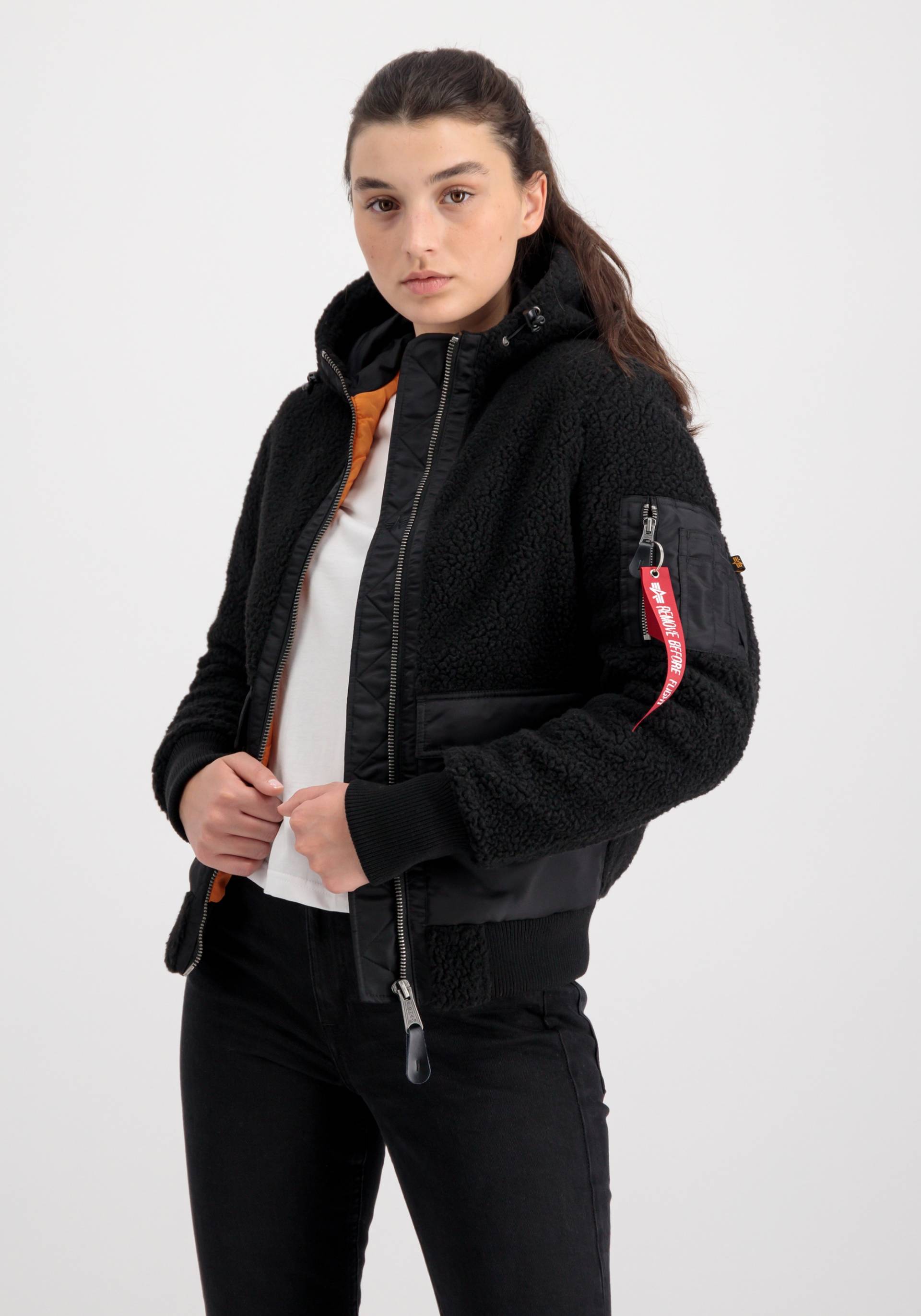 Alpha Industries Bomberjacke »Alpha Industries Women - Bomber Jackets Zip Hood Teddy Wmn« von Alpha Industries