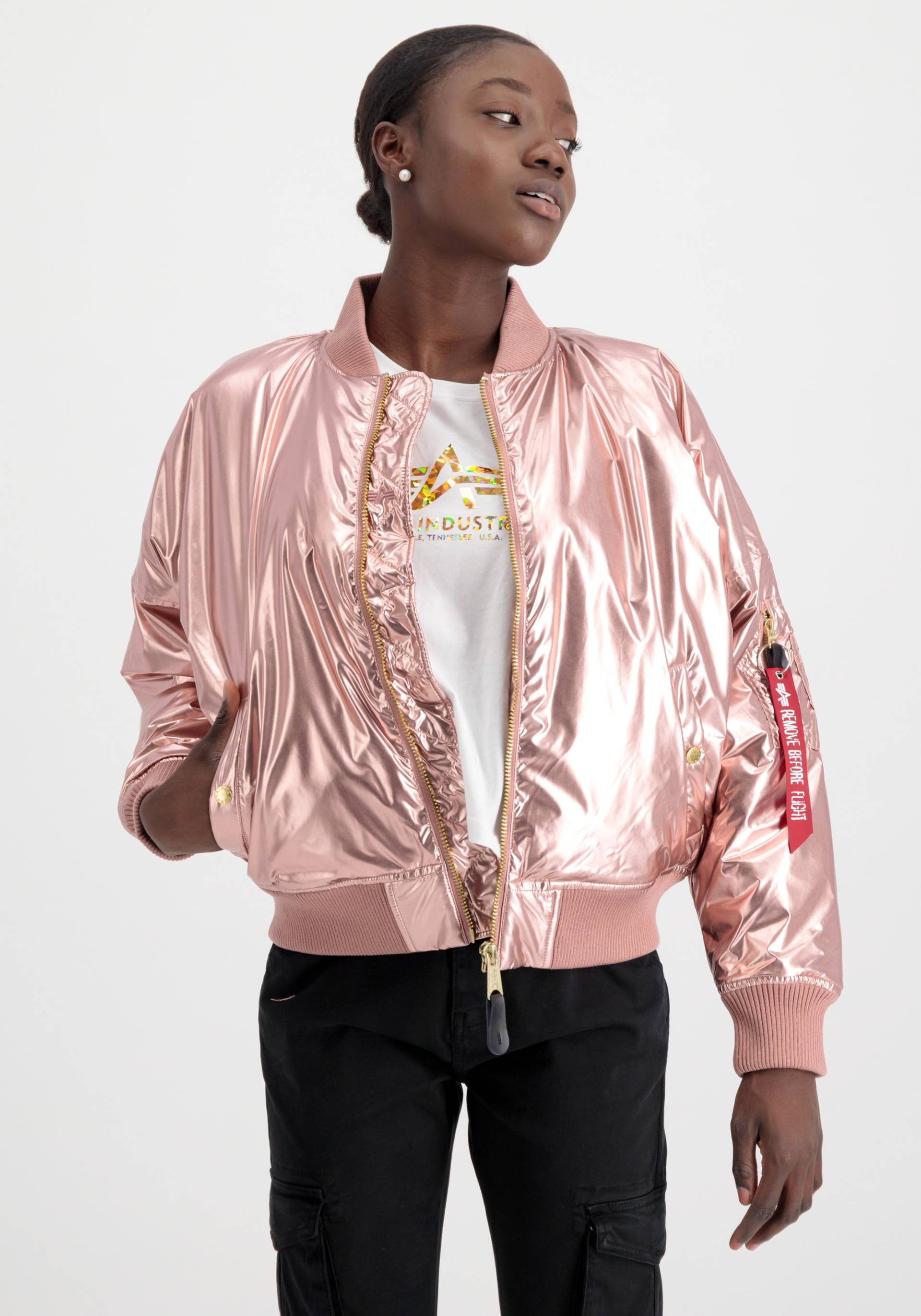 Alpha Industries Bomberjacke »Alpha Industries Women - Bomber Jackets MA-1 OS Metallic Wmn« von Alpha Industries