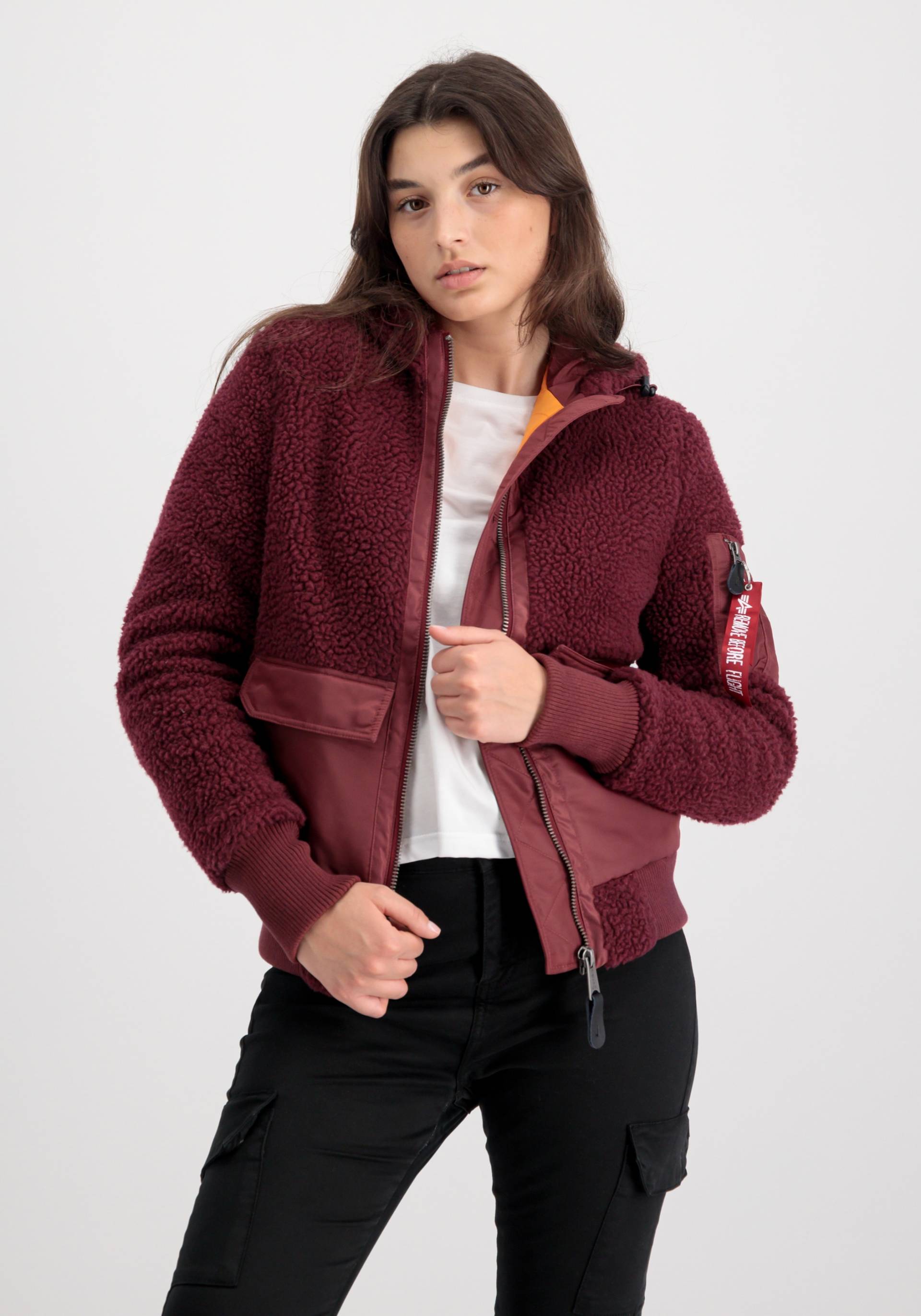 Alpha Industries Bomberjacke »Alpha Industries Women - Bomber Jackets Zip Hood Teddy Wmn« von Alpha Industries